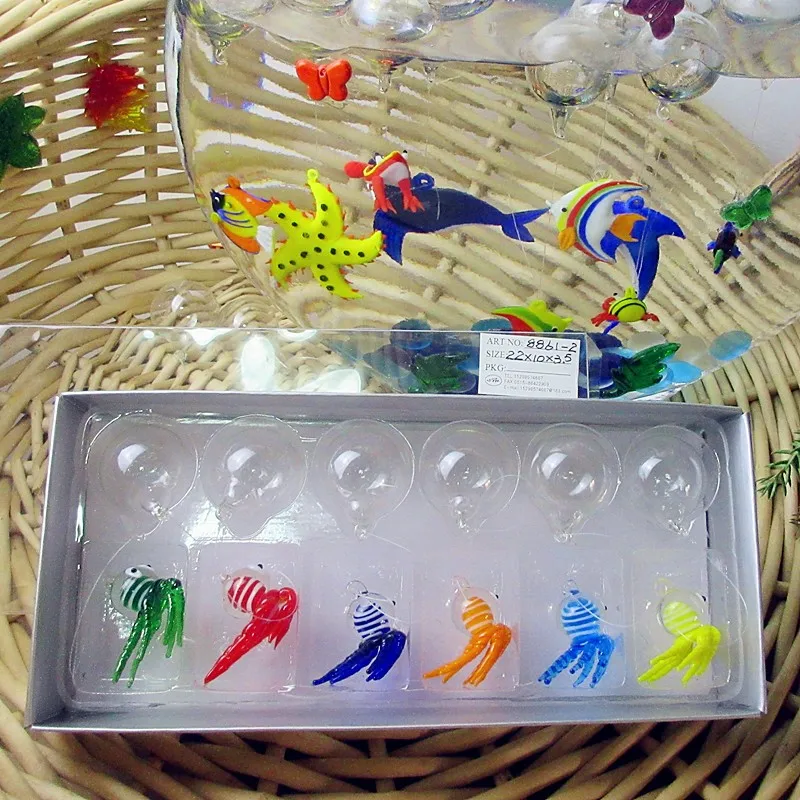 Floating Glass Fish Ornaments Floating Glass Fish Ornaments