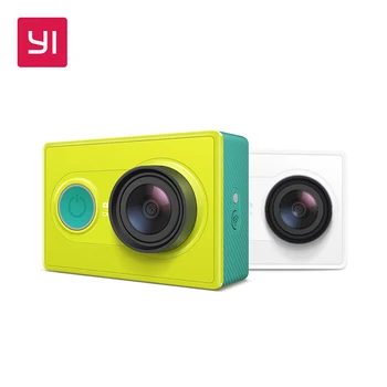 YI Action Camera 1080P Lime Green White Black 16MP Full HD 155 degree Ultra-wide