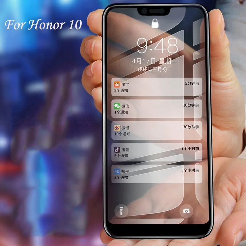 Оридвуд Honor 10 Lite Полное покрытие анти шпионское закаленное стекло для huawei 9 9i