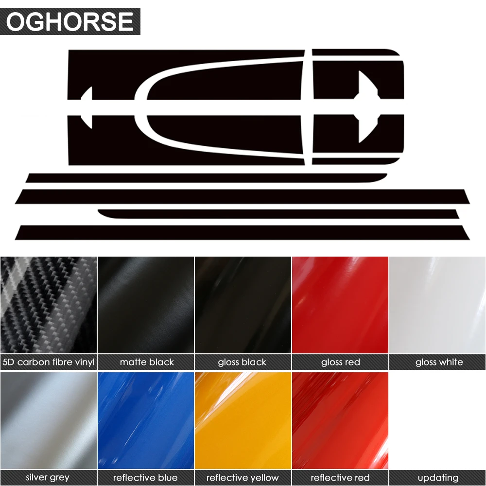 سيارة التصميم الجانبية سباق المشارب هود الخلفية غطاء المحرك جذع الجسم كيت ملصق لاصق لامع ورائع ل BMW ميني كوبر مواطنه R60 2013 -2016