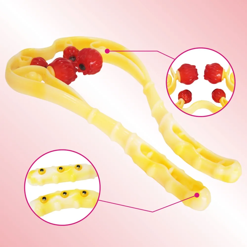 Руководство 4-шариковый массажер Массажер шейных позвонков шейного позвонка клип массаж клип средства ухода за кожей relaxer