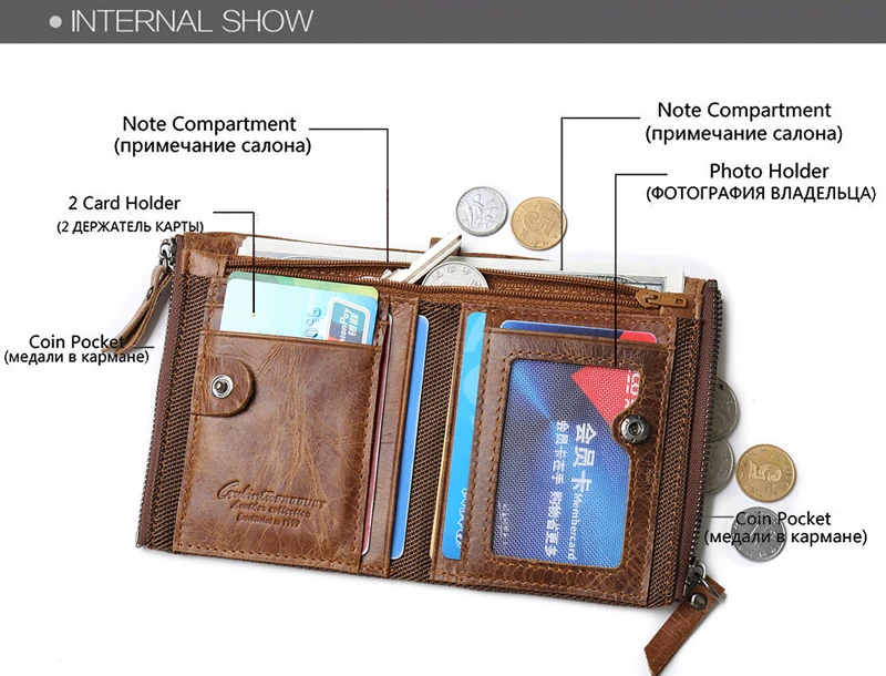Genuine Leather Wallet Men Women (31)