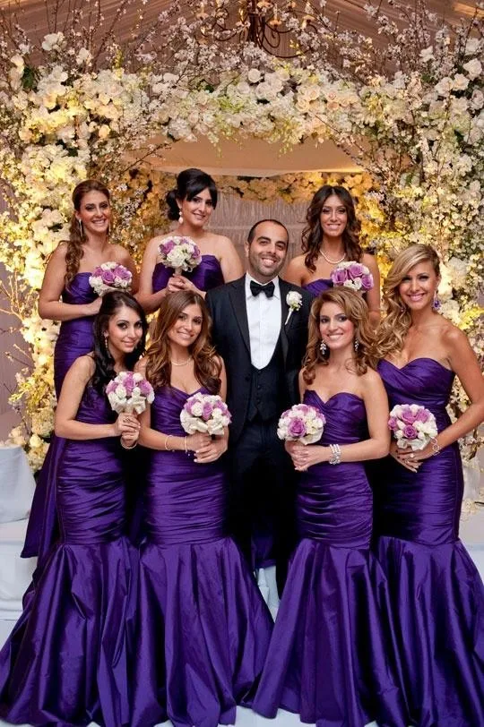 Royal Purple Bridesmaid Dresses