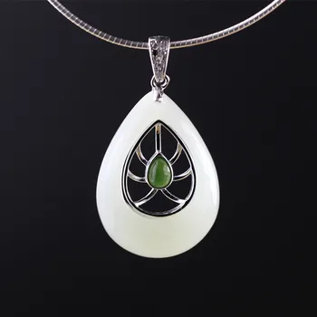 

S925 sterling silver jewelry fashion pure handmade water drops pendant