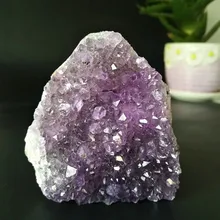 Natural stone amethyst geode quartz crystal cluster home decor Amethyst stones block