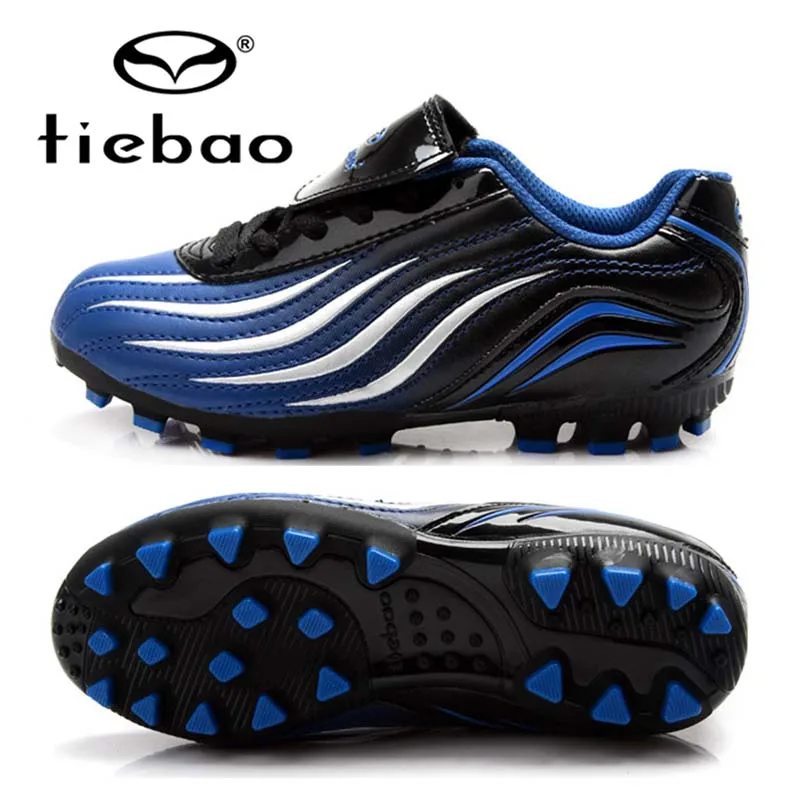 

TIEBAO Brand High Quality Light Children AG Soles Footbals Shoes Boys Football Boots Grass Sports Chuteira Girls Kids' Sneakers