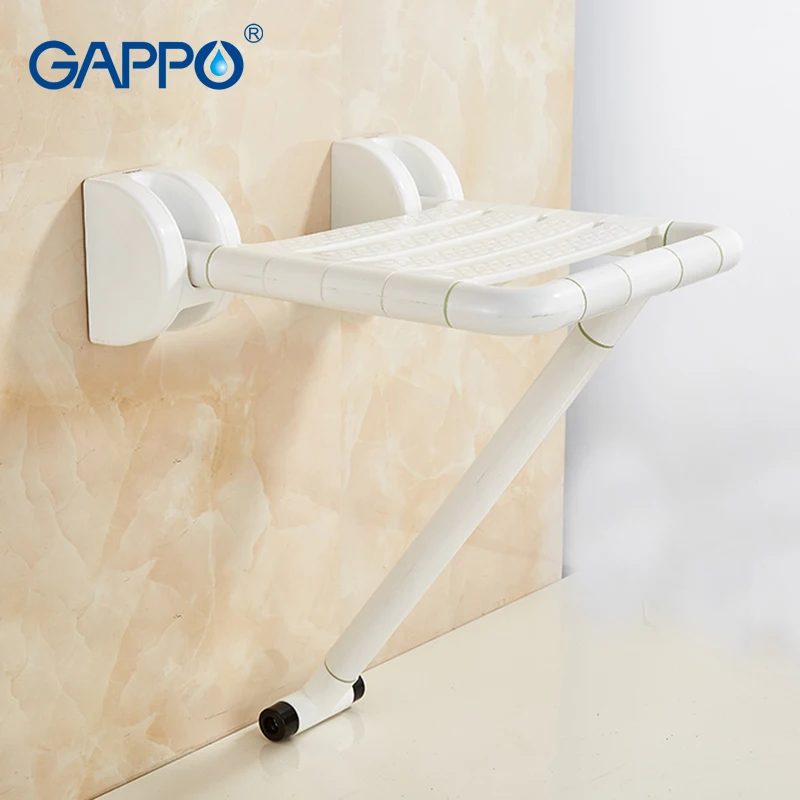 Gappo Wall Mounted Shower Seat Folding Bench For Elderly Toilet
