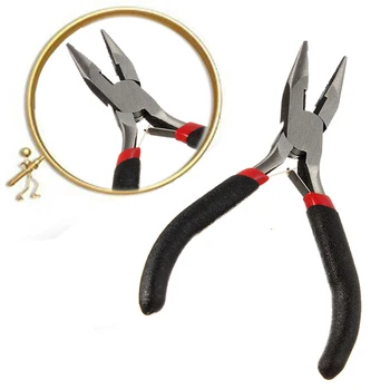 

12.5cm Tooth Flat Nose Pliers Tools Nonslip Rubber Handle Tool Pliers Motorcycles Car Hand-held Disassembly Tools Convenient Use