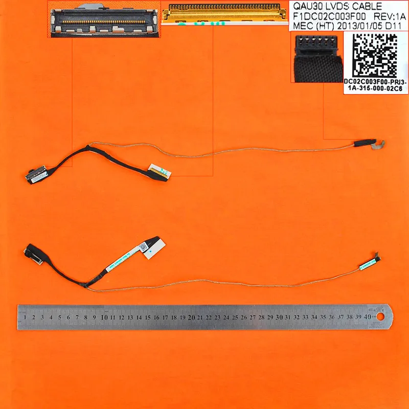 Новый ЖК светодиодный видеокабель для HP ENVY4 LCD LVDS кабель QAU30 без касания ORG P/N
