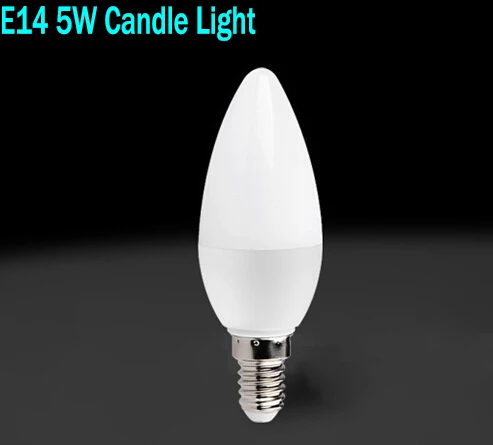 

Wholesale 5W E14 Led Candle Bulbs Lights Warm/White High Bright Led Spot Lights NO Dimmable AC 220V CE ROHS ZK68