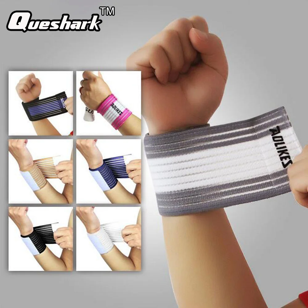 

1 Pcs 40/70cm Sports Bandage Wrist Support Basketball Volleyball Wristband Elbow Protection Weightlifting Wrist Brace Straps