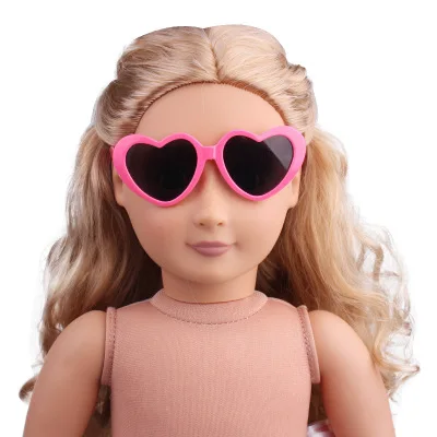 Мини-игрушки стаканы детские для 40-45 см игрушки Новорожденные куклы аксессуары и американские куклы пластмассовые Солнцезащитные очки белый розовый синий фиолетовый - Цвет: X--05