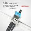 UKK80A Din Rail 1 en N Out bornier boîte de Distribution boîte de jonction de puissance universelle connecteur de fil électrique ► Photo 1/4