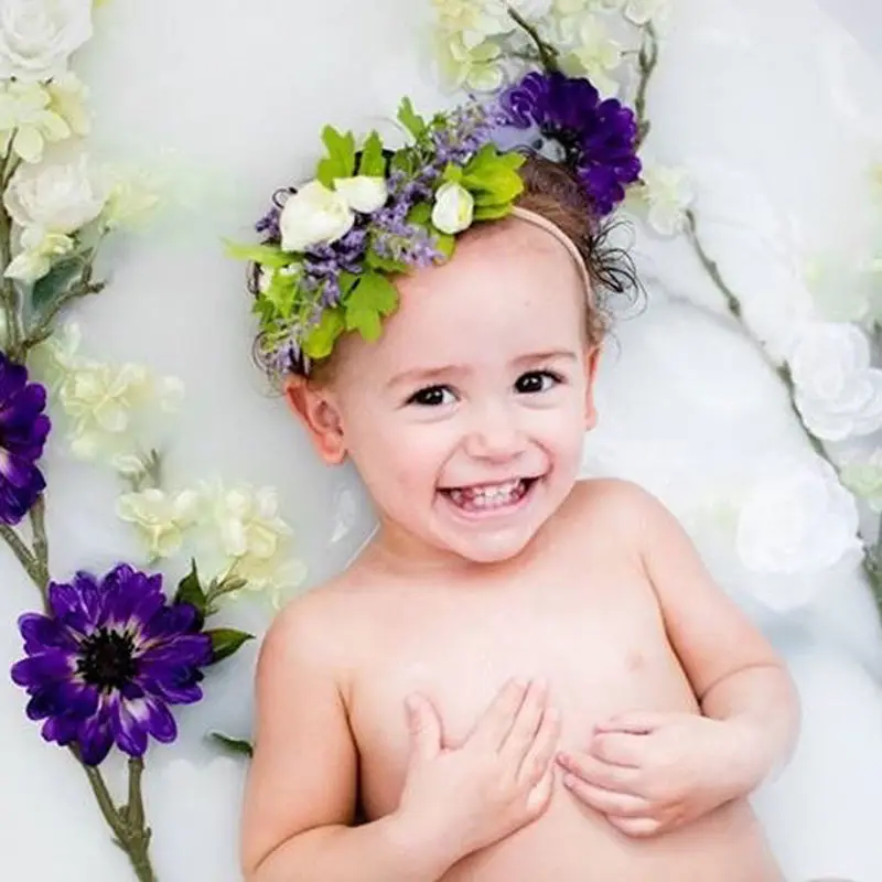baby flower crown headband