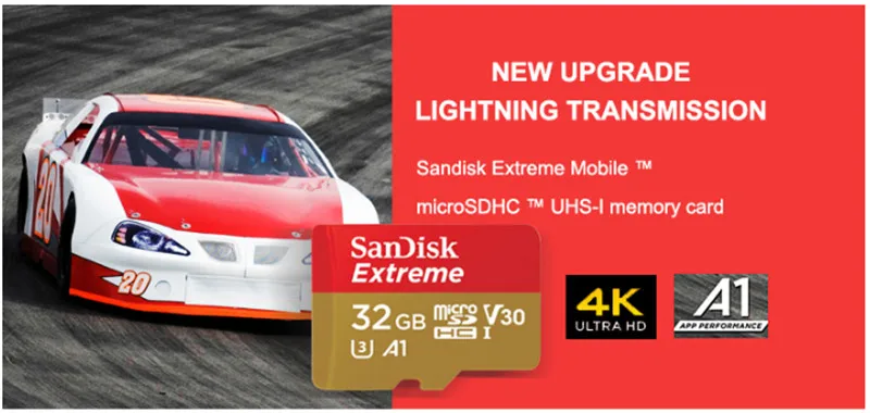 Двойной Флеш-накопитель SanDisk Extreme карты памяти 256 ГБ 128 Гб 64 Гб памяти SDXC с UHS-I микро SD карты U3 читать Скорость до 160 МБ/с. TF карты V30 Поддержка в формате 4 K UHD