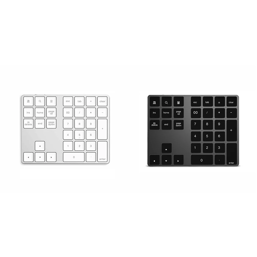 Портативная Новая цифровая клавиатура для Mac Ноутбуки ПК черный серый Беспроводная bluetooth-клавиатура