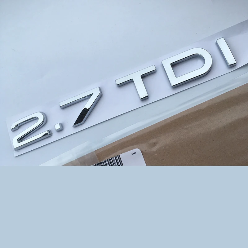 1 9 2 0 7 3 TDI quattro букв серебро хром эмблема стайлинга автомобилей задний багажник