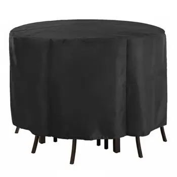 

High Quality Waterproof Outdoor Garden Furniture Cover Round Table Cover Dust-Proof Protection Black Chair Cloth new