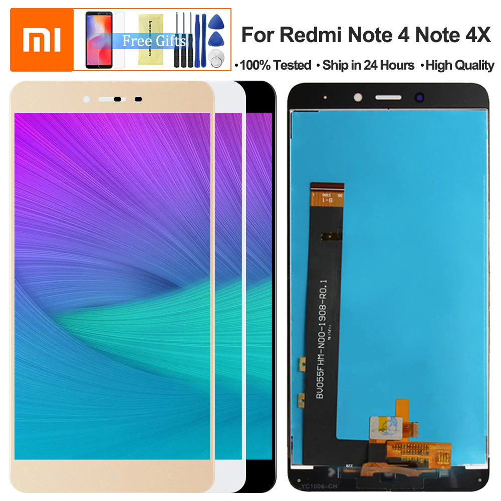 

For Xiaomi Redmi Note 4X Global Version LCD Display Touch Screen With Frame 5.5 Inch For Xiaomi Redmi Note 4 for MTK Helio X20