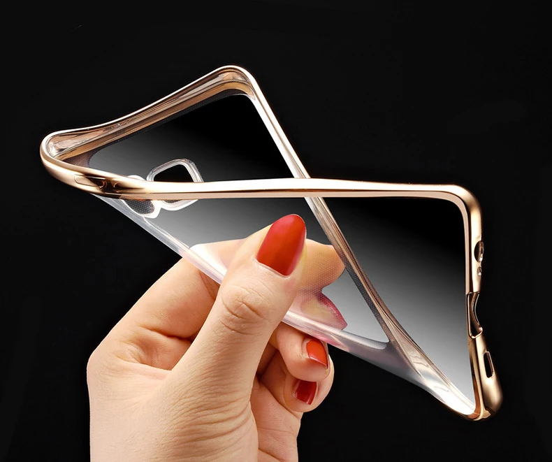 Роскошный мягкий чехол из ТПУ с золотым покрытием для Samsung Galaxy S9 S6 S7 Edge S8 Plus C5 C7 C9 Pro