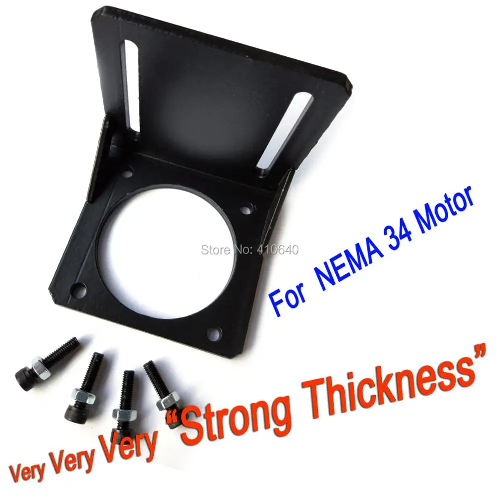 

Durable Bracket for NEMA 34 Stepper Motor Screw for free Universal Application Bracket for 85 or 86 mm Frame Stepper THICKER ONE