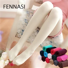 Meia-calça pirita branca feminina, fennasi collants coloridos com doces preta fantasia