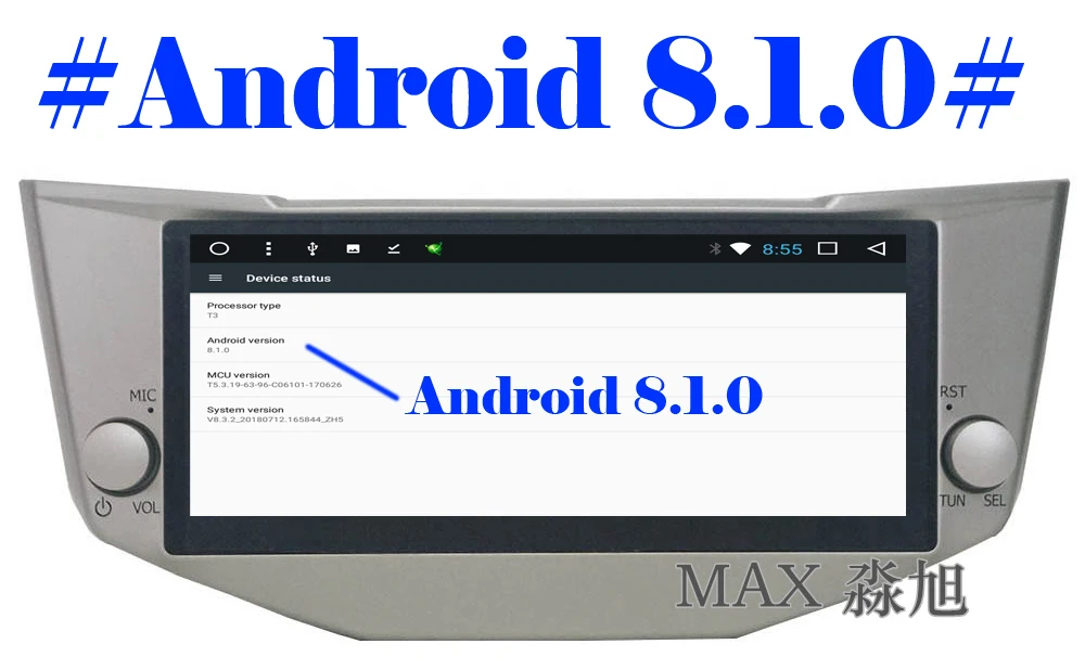 Sale MAX  Android 8.1.0 GPS Navigation System For Lexus RX330/RX200/RX350 Car Radio RDS Bluetooth Call/Music WiFi 4G SWC Free Map 0