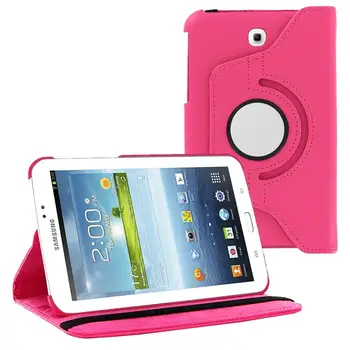 

Case For Samsung Galaxy Tab 3 7.0 SM-T210 T211 P3200 P3210 360 Degree Rotating PU Leather Flip stand Tablet case Cover