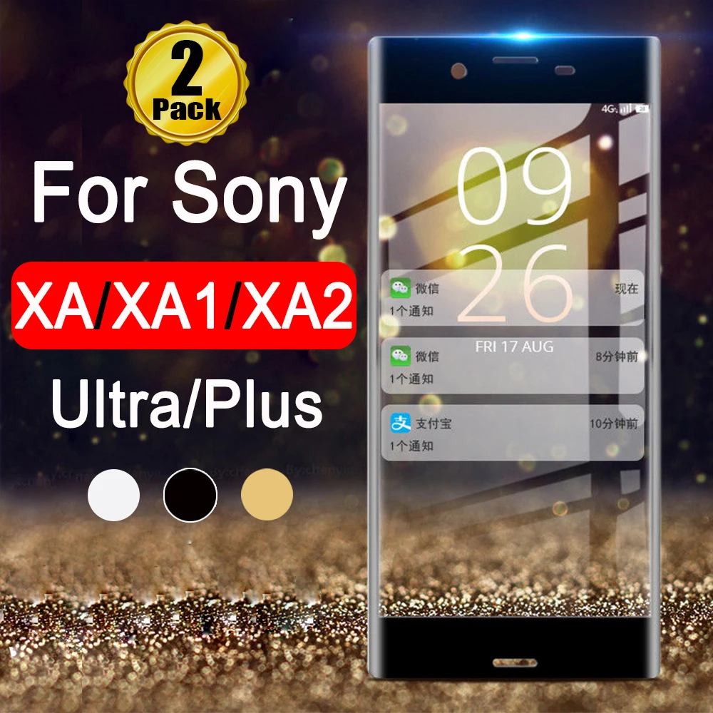 

On for sony xperia xa1 ultra glass protective xa plus xa2 screen protector armor tremp 1 2 ax ax1 ax2 xaultra xa1ultra tempered