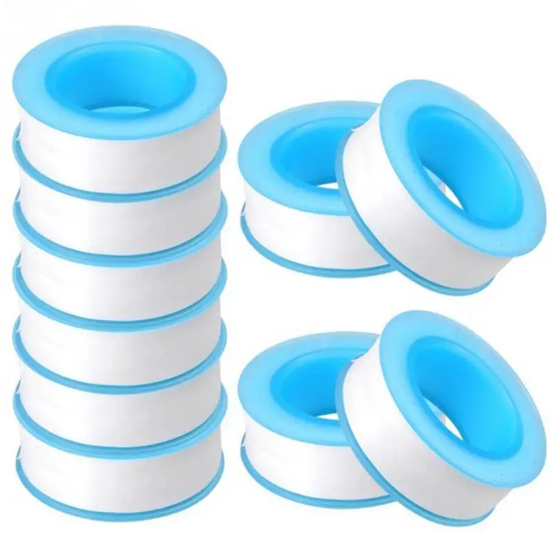 10 قطعة/الوحدة لفة ختم الشريط PTFE ل انبوب ماء تفلون السباكة مشترك سباك المناسب موضوع انبوب ماء السباكة ختم أشرطة