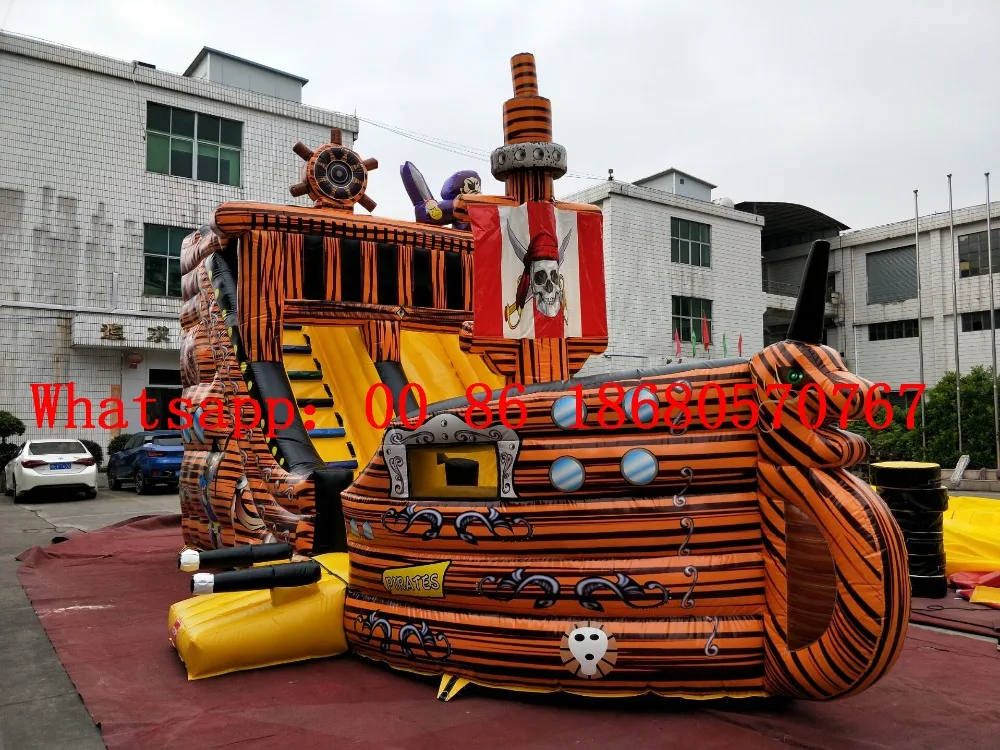 (China Guangzhou) Factory direct inflatable slide / castle trampoline pool /Inflatable pirate ship YLY-052 | Спорт и развлечения