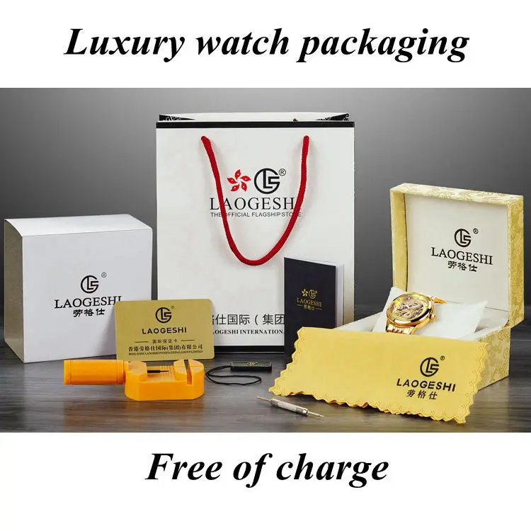 Laogeshi New Luxury Brand Couple Gold Watch Automatic