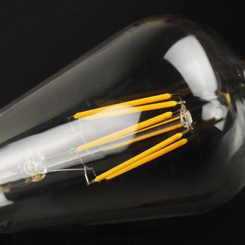 E27 E14 antiguo LED Bombilla de Edison Vintage lámpara de LED 220 V Retro vidrio ligero de vidrio de filamento de la bombilla LED vela foco de lámpara E27 E14 antiguo LED Bombilla de Edison Vintage lámpara de LED 220 V Retro vidrio ligero de vidrio de filamento de la bombilla LED vela foco de lámpara