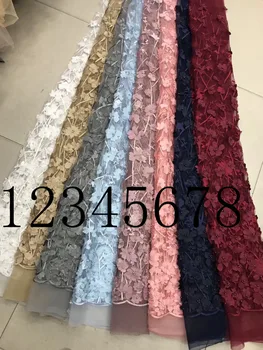 

2018new 5yards/bag XC354# 8colour tulle mesh lace fabric for bridal wedding dress/sawing Free shipping