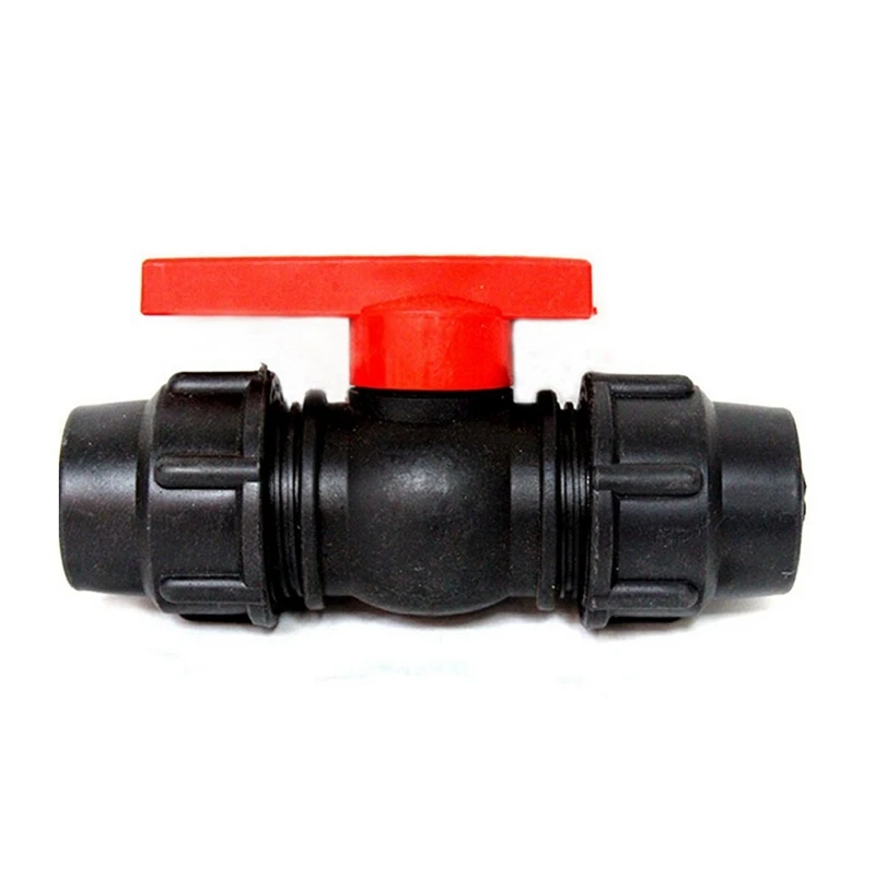 2PCS 20mm Environmental Plastic Tube Ball Valve Landscape Irrigation