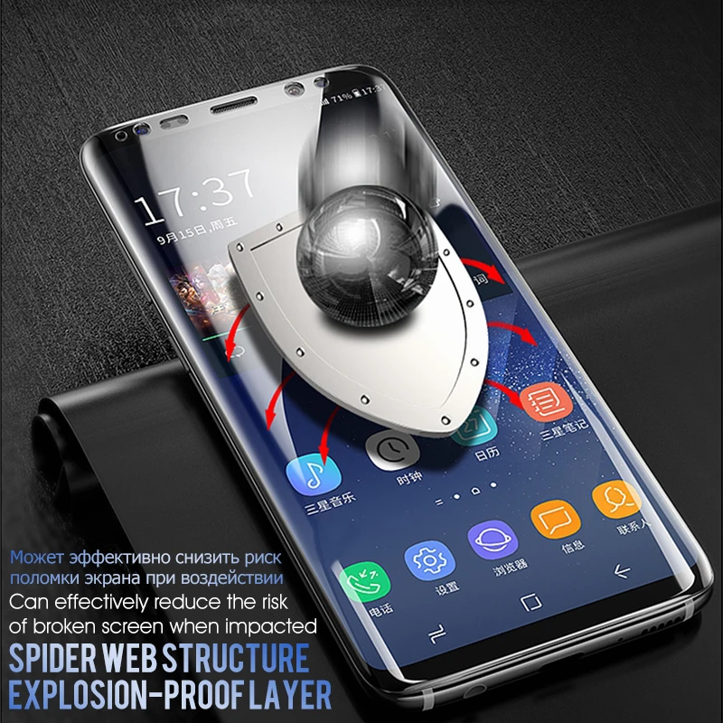 Защитное стекло для samsung s8 galaxy s6 s7 s9 edge plus 8s 9s Tpu прозрачное закаленное защитная