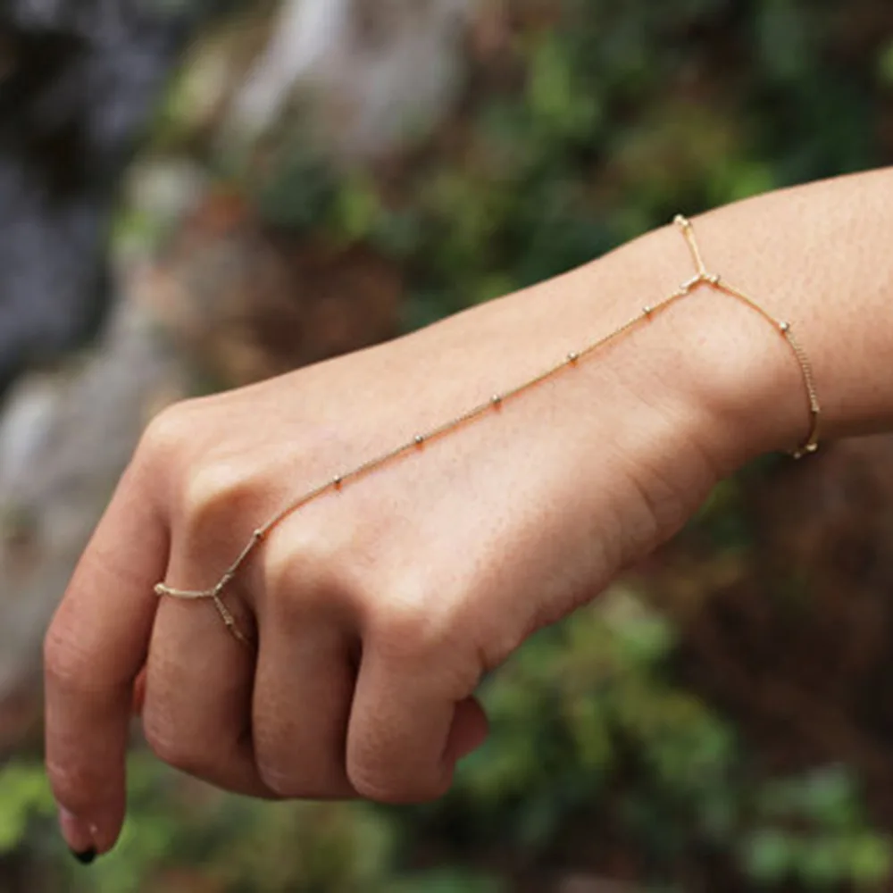 Hand Chain Slave Bracelets Women Summer Fashion Jewelry Gold Color/Silver Color Metal Party Club Chains 1PC bracelet jewelry