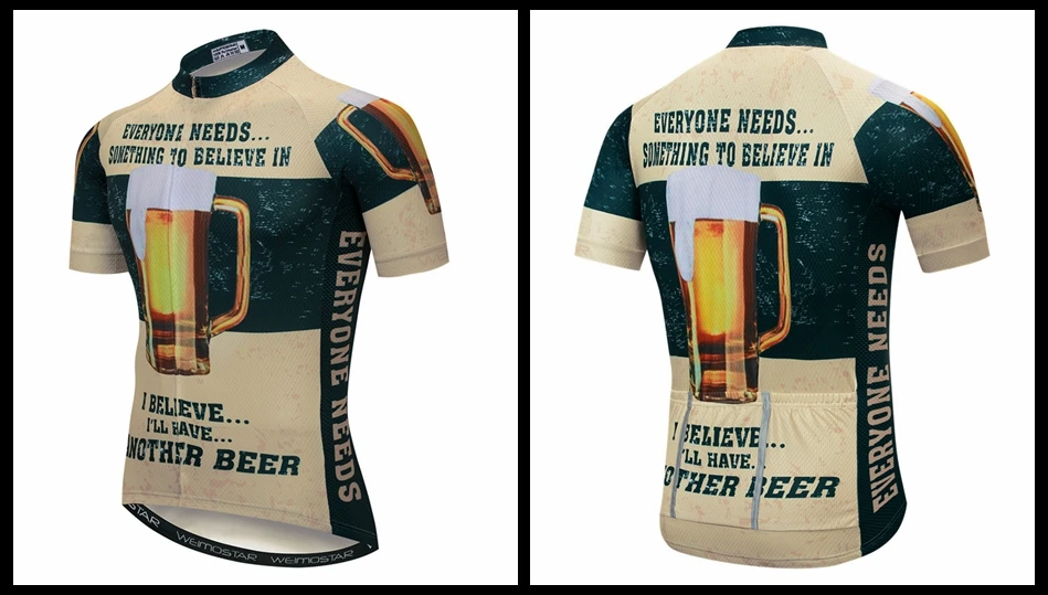 Beer Cycling Jersey Shirt Summer Short Sleeve Bicycle Cycling Clothing