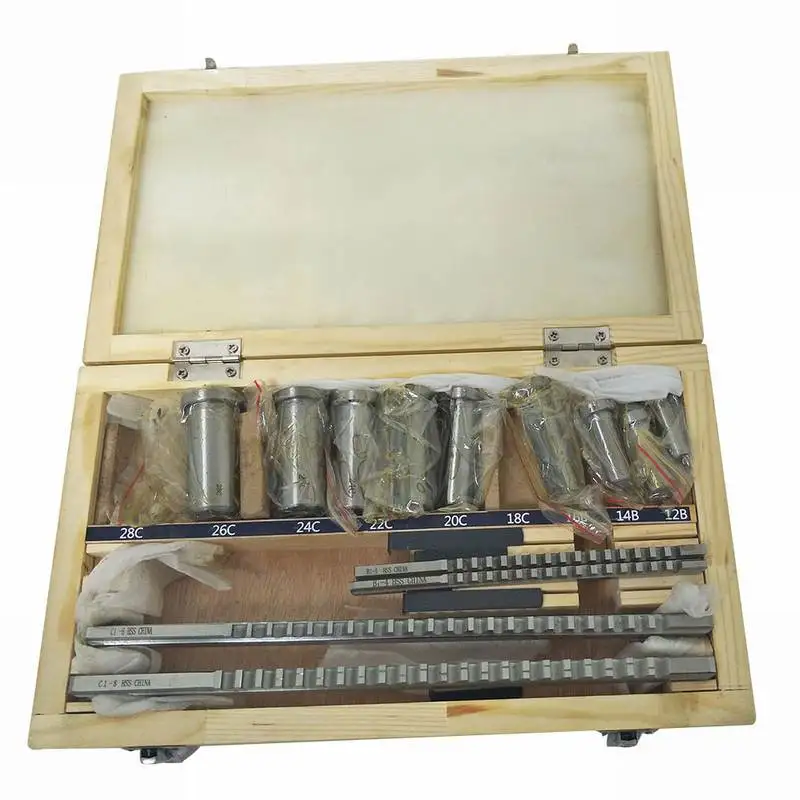 

18pcs HSS Metric Keyway Broach Set 4mm 5mm 6mm 8mm Broaches 12-28 Cutting Broaching Bushings Keyway Tool knife CNC Kit