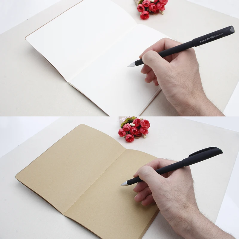 

A5 Kraft Paper Journal Diary Note Book Blank Page Stationery Graffiti Planner