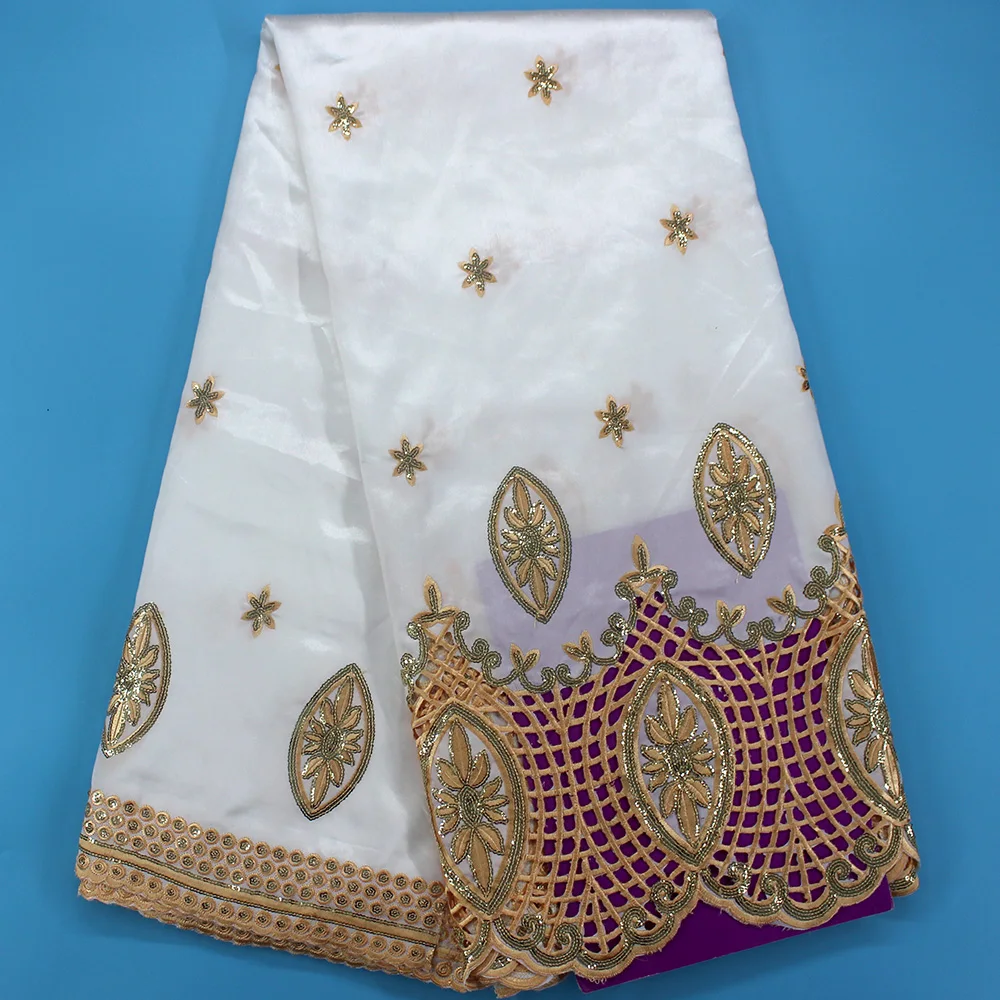 

Summer Style Unique Flower And Circle Pattern With Sequins Design Pink George Lace High Quality African Guipure Lace Fabric