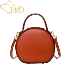 Женская круглая сумка натуральная кожаная сумка на ремне Новая сумка женская кожаная сумка маленькая оптом и в розницу