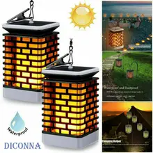 1 шт. пламя Солнечный фонарь светильник 99 светодиодный мерцающий танцующий сад дорожка фонарь лампа