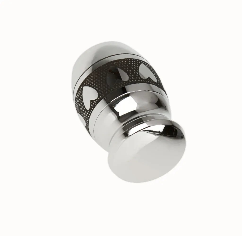 6pcs Heart Pattern Stainless Steel Cremation Urn Ash Holder Memorial Container Mini Jar Pot Pendant Jewelry