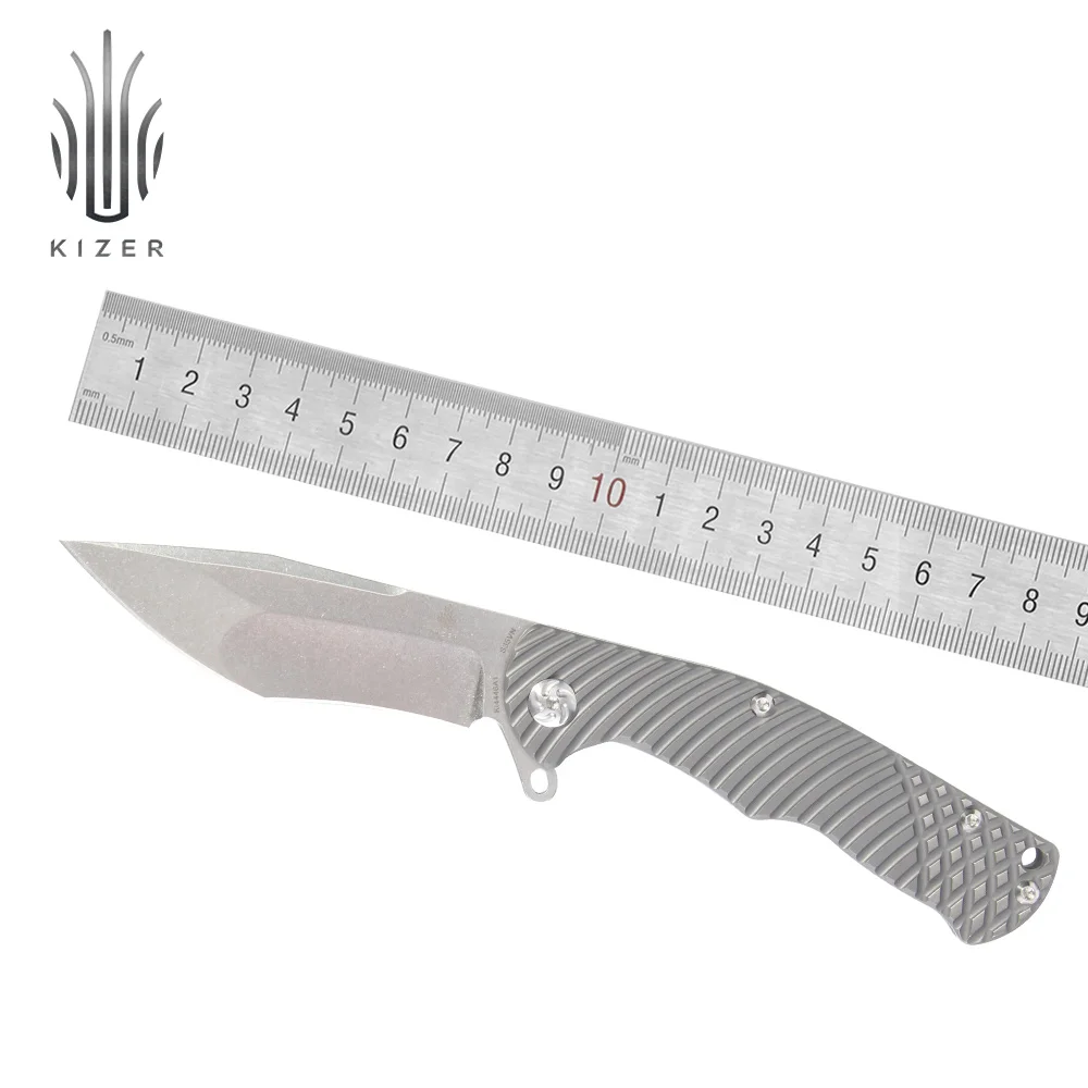 

Kizer knife hunting Quicksilver KI4446A1 new camping knife flipper knife essential useful survival outdoor tools