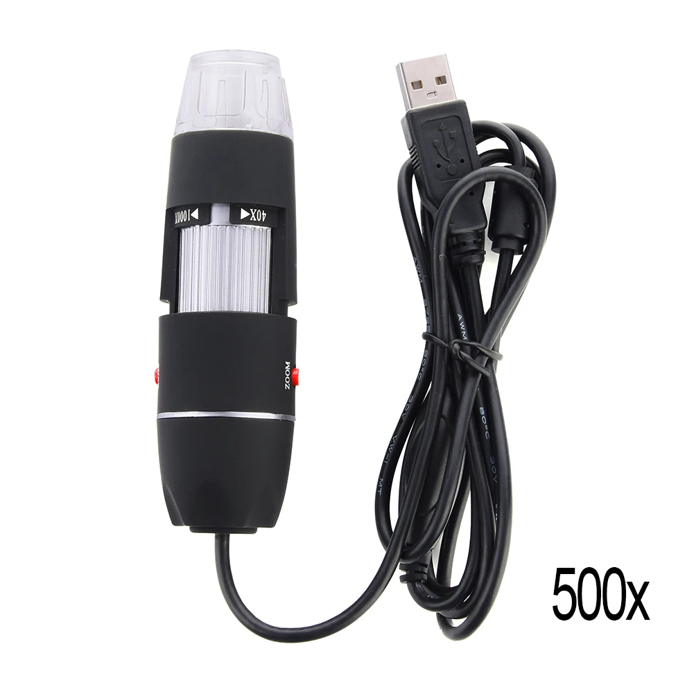 USB цифровой микроскоп 500X1000X8 светодиодный эндоскоп Лупа камера с HD CMOS датчик подъемная стойка линейка Microscopio Usb цифровой