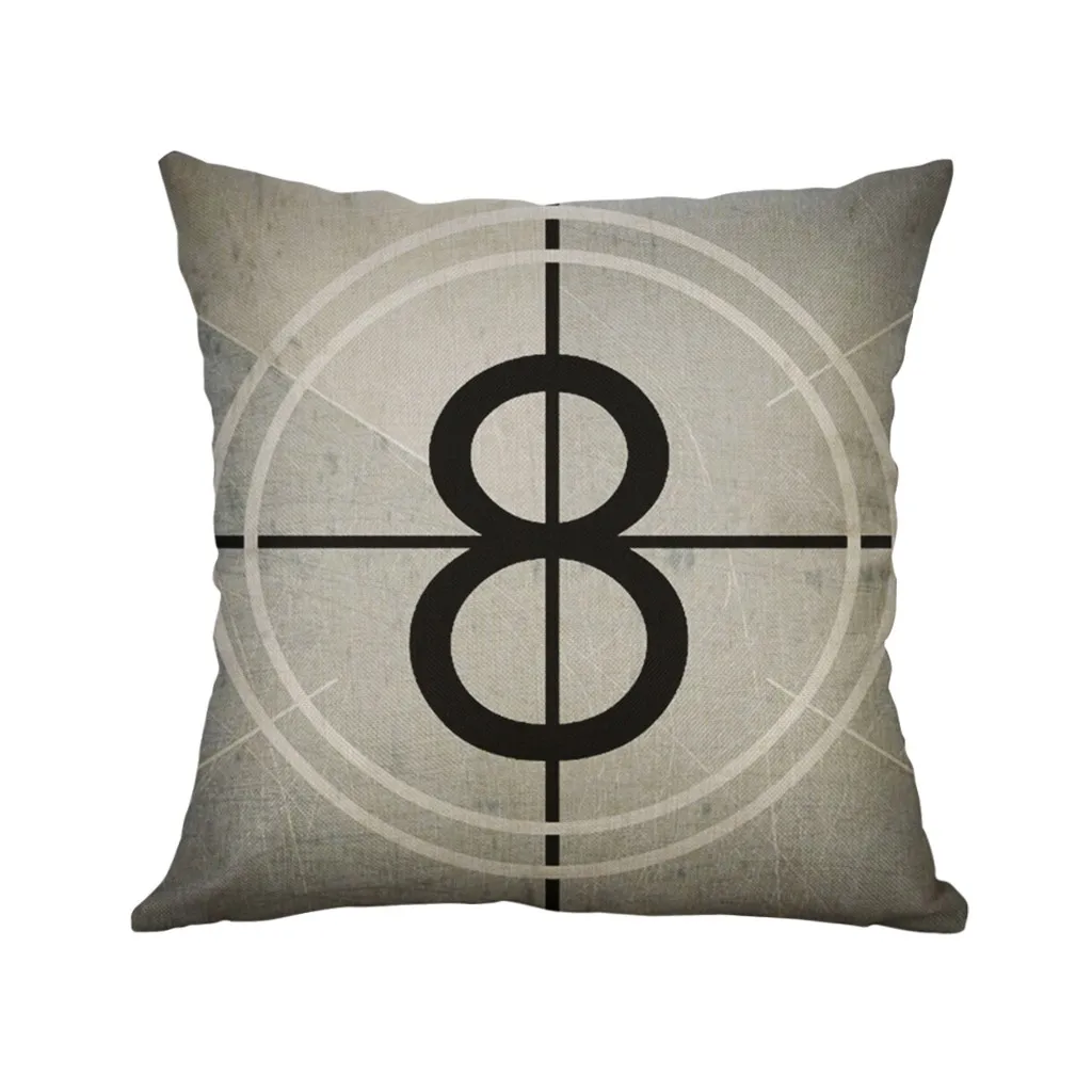 

KXAAXS creative black pillow case 2019 funny 40x40 cm pillow slipcover Simple Linen Creative Lovely Pillow Cover for home#y45