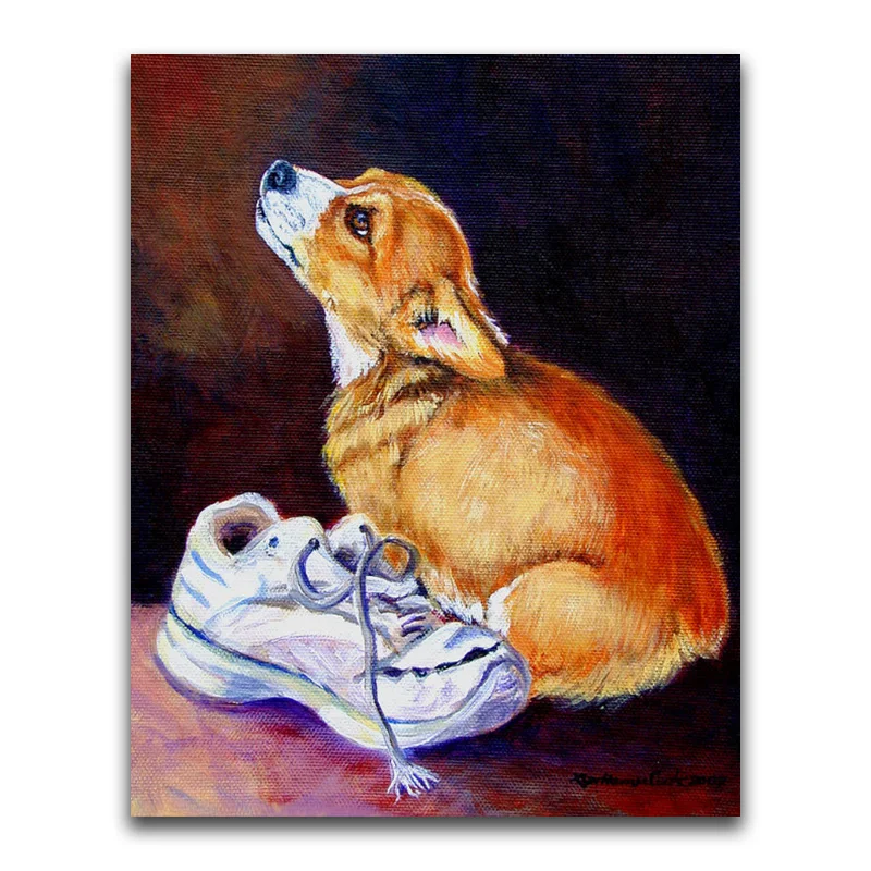 Full Round Diamond embroidery Cross stitch Cartoon  puppy 5D DIY Diamond painting dog Full Square Diamond mosaic Animal pets 