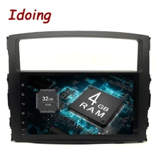 Idoing 9″Android 8.0 4G+32G 8Core 2Din Steering-Wheel For MITSUBISHI PAJERO V97 Car Multimedia Player Fast Boot GPS+Glonass TV
