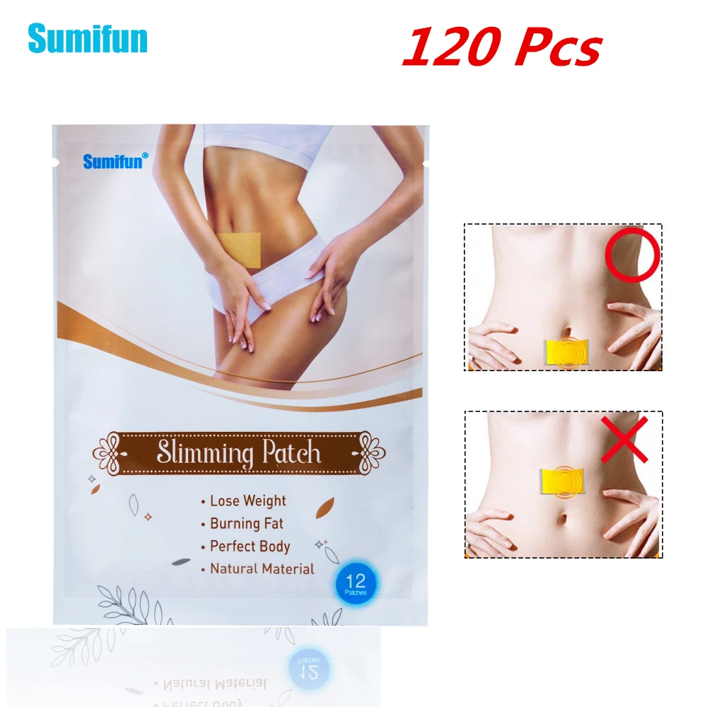 120 Pcs / 10 Bag Slim patch natural Slimming patch burning fat Strong